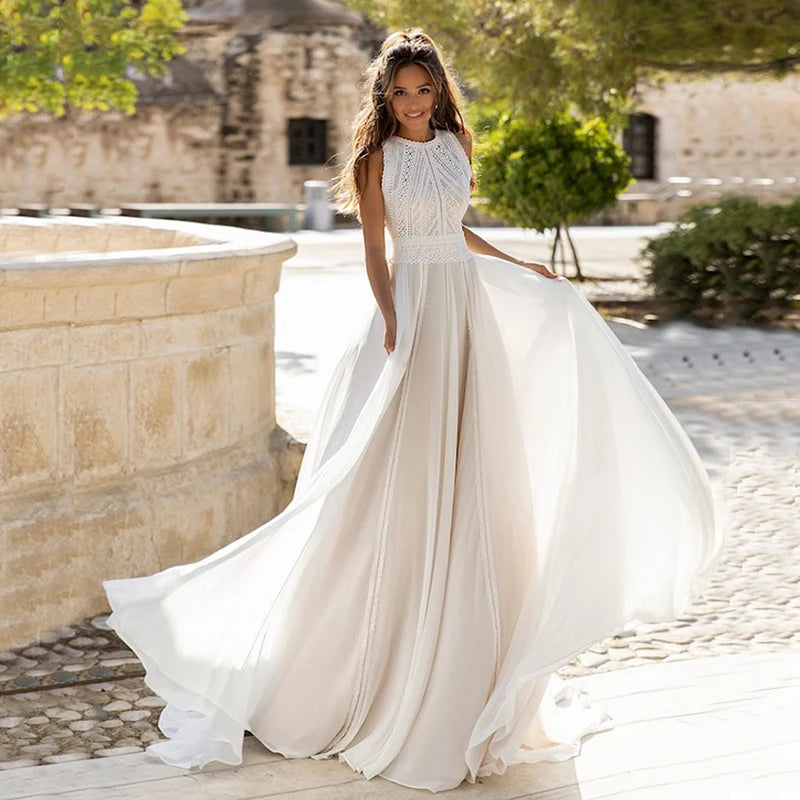 Boho Lace Wedding Dress