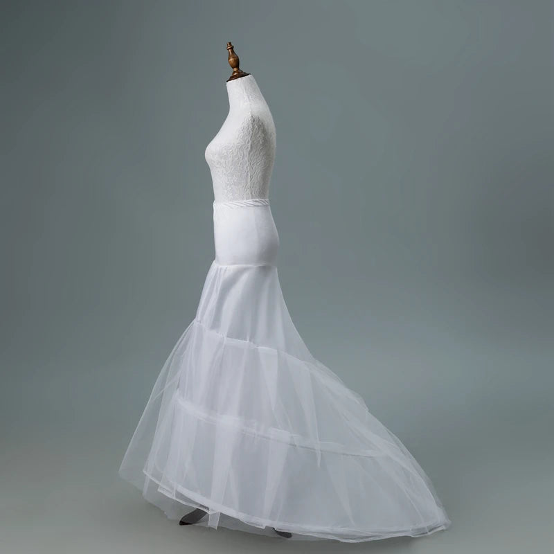 Wedding Petticoat Crinoline Slip Hoop Skirt Underskirt Brida style 3