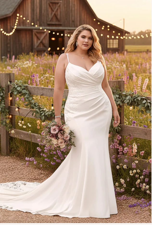 tulle and lace plus size wedding dresses - Tulle Lux Bridal Company
