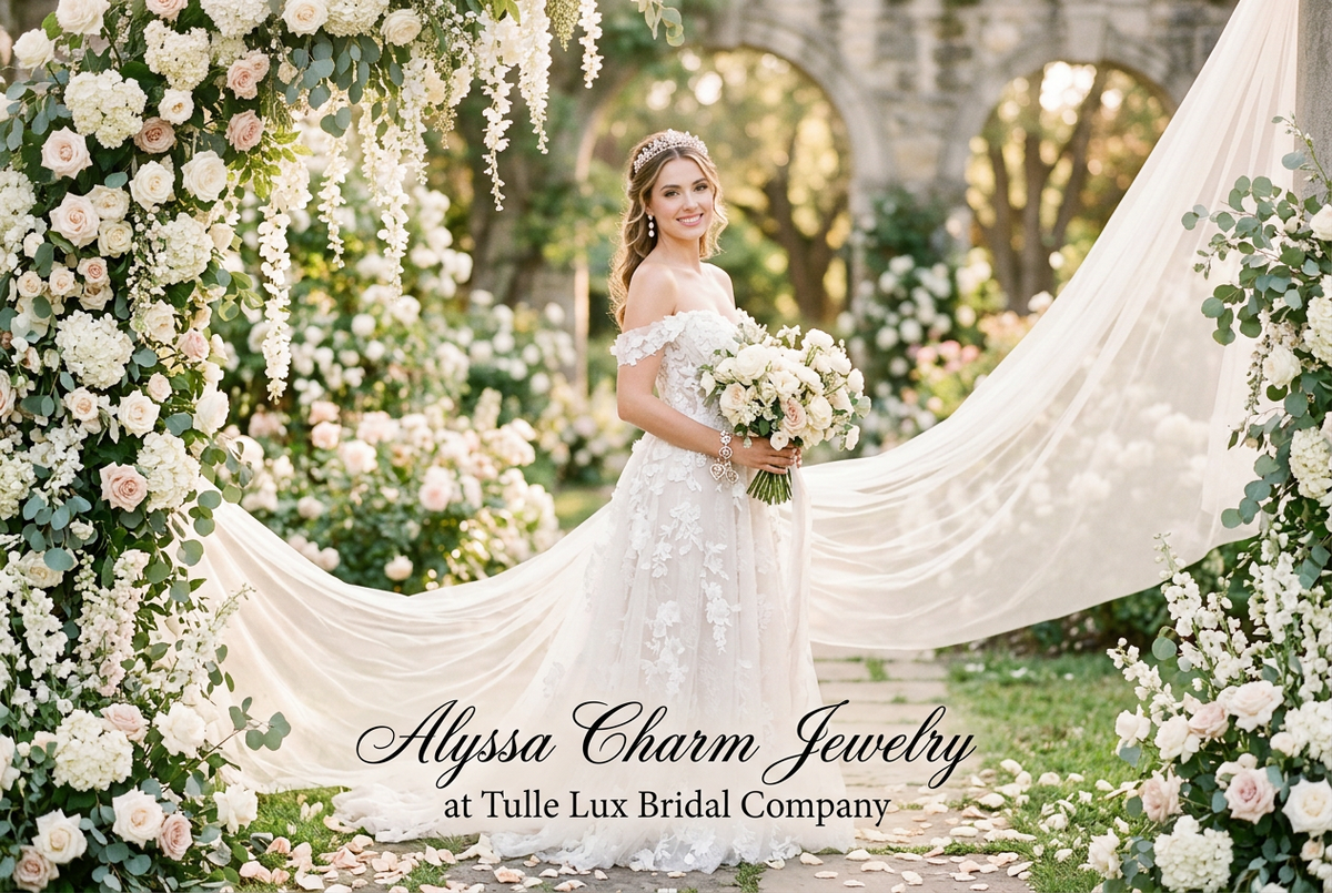 A Little Love, A Little Sparkle: Introducing Alyssa Charm Jewelry to Tulle Lux Bridal