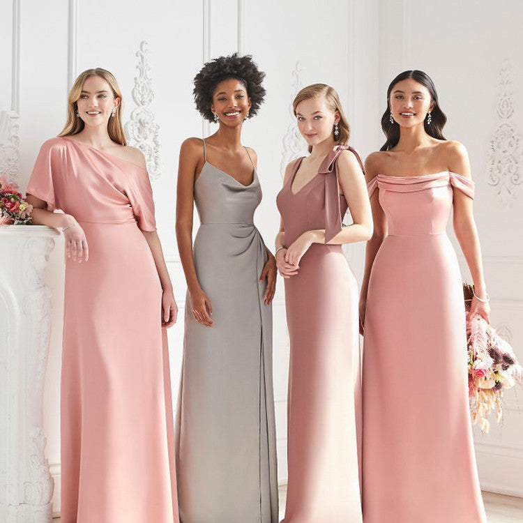 Bridesmaid Dress Summer Satin Gown