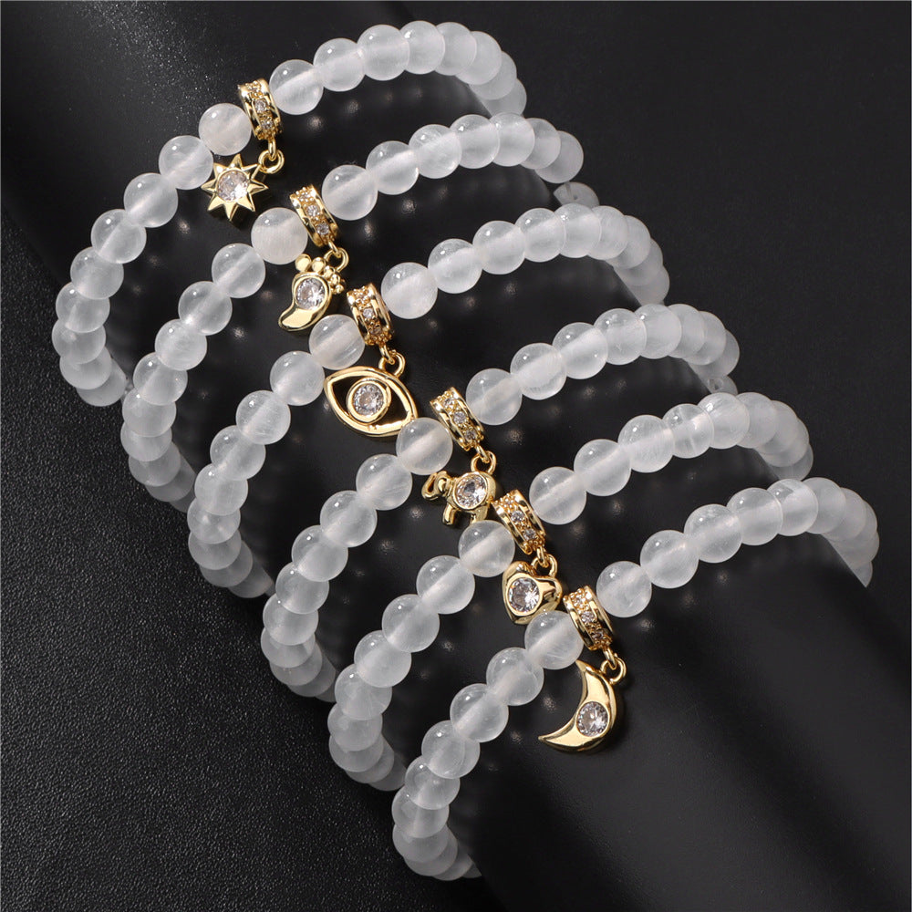 Finely Inlaid Pendant Bracelet Bridesmaid Gift