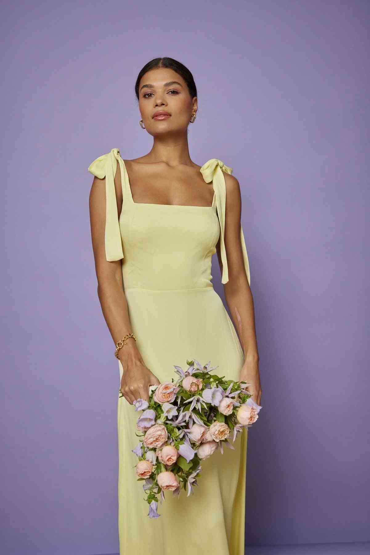 Fashion Plus Size Satin Bridesmaid Dress – Tulle Lux Bridal Company