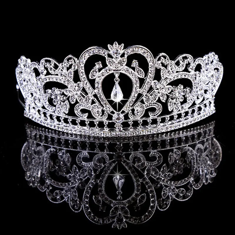 Crystal Rhinestone Party Tiara Pageant Prom Birthday Crown Accessory, Elevate any celebration with this stunning crystal rhinestone tiara