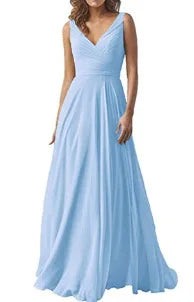 Plus Size Bridesmaid Dresses Elegant Chiffon A-Line Bridesmaid Gown