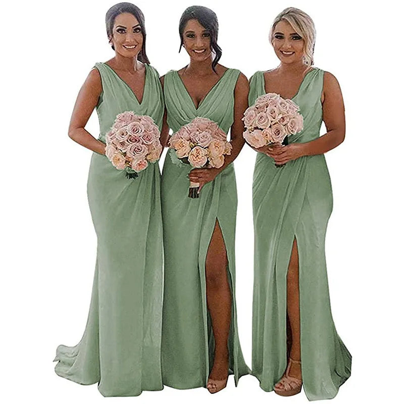 Chiffon Bridesmaid Dress with Mermaid/Trumpet Silhouette