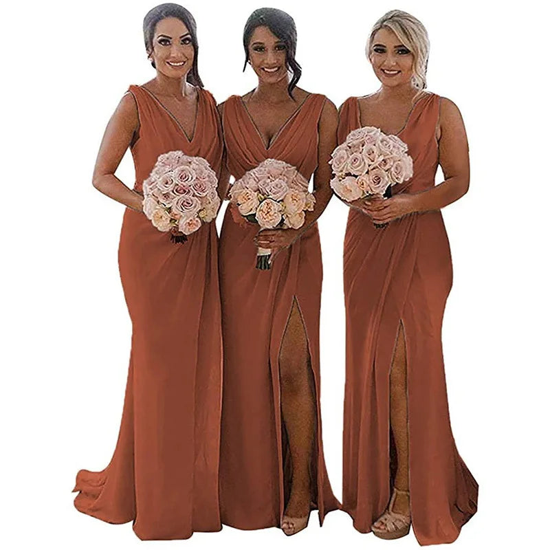 Chiffon Bridesmaid Dress with Mermaid/Trumpet Silhouette