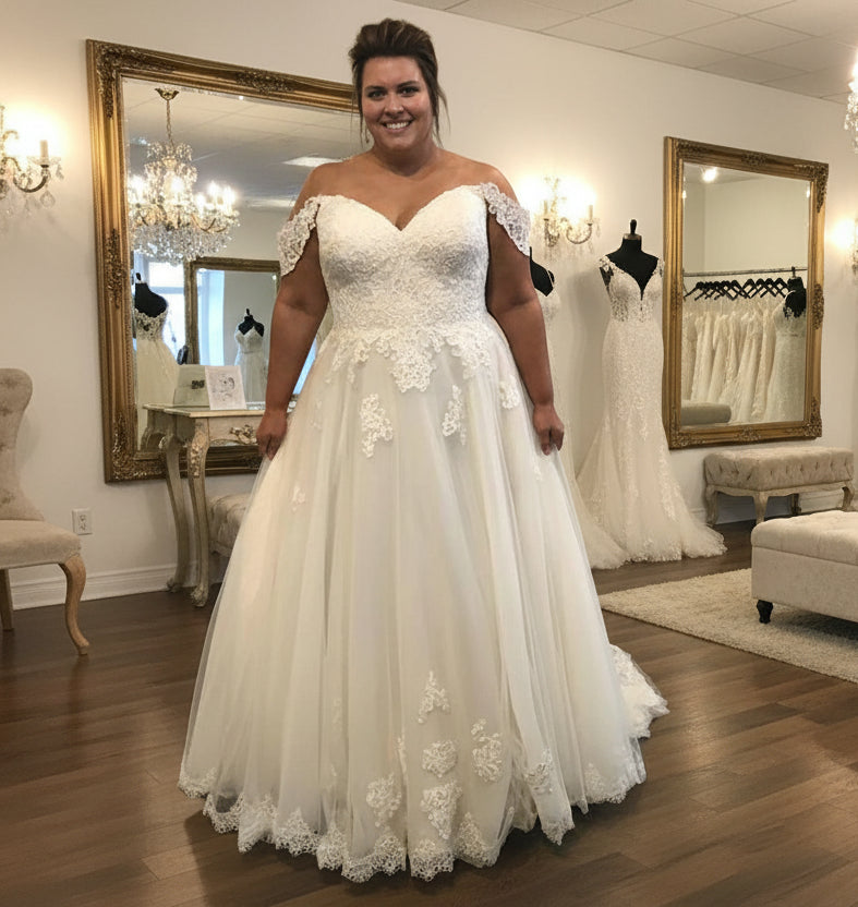 Plus Size Wedding Dresses Lace Bridal Gown For Women