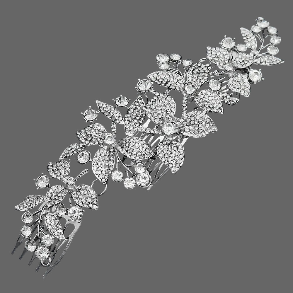 Crystal Bridal Headband Tiara Rhinestone Wedding Hair Accessory, elevate your bridal updo with our dazzling crystal hair accessory headbands