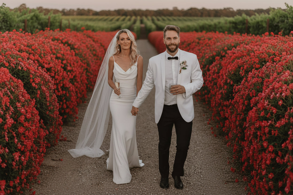 Crepe Satin Boho Wedding Dress Cowl Neck Mermaid Bridal Gown, embrace your inner mermaid goddess in this stunning boho chic gown 