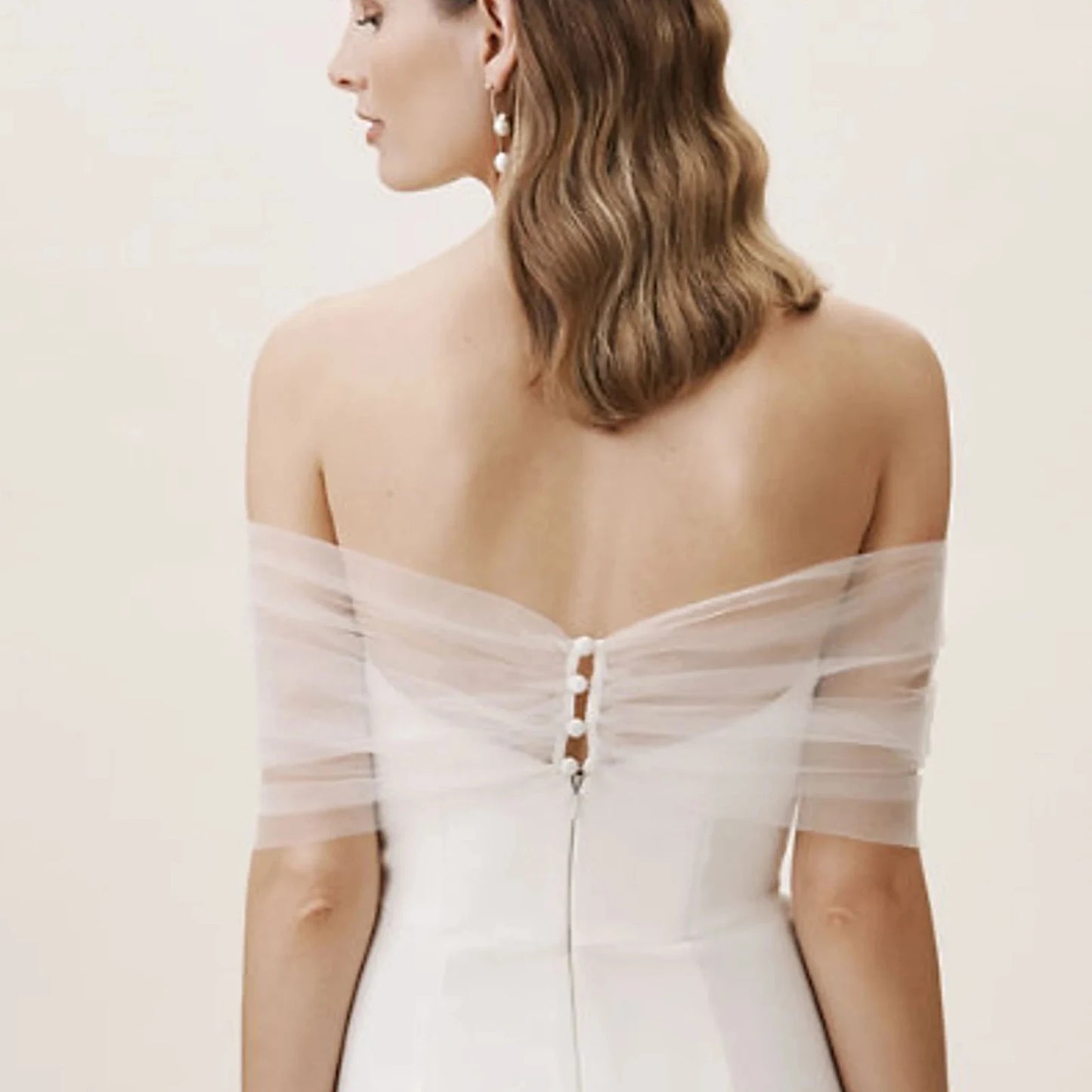 shawl for backless dress Off Shoulder Shawl Back Gown