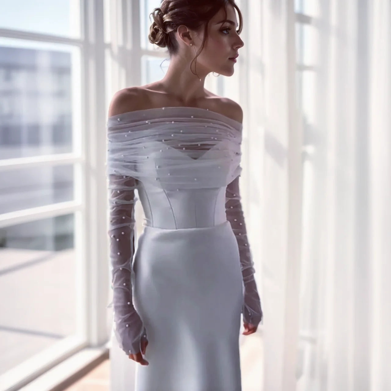 Shoulder Wrap Detachable Sleeve Wedding Dress Accessory