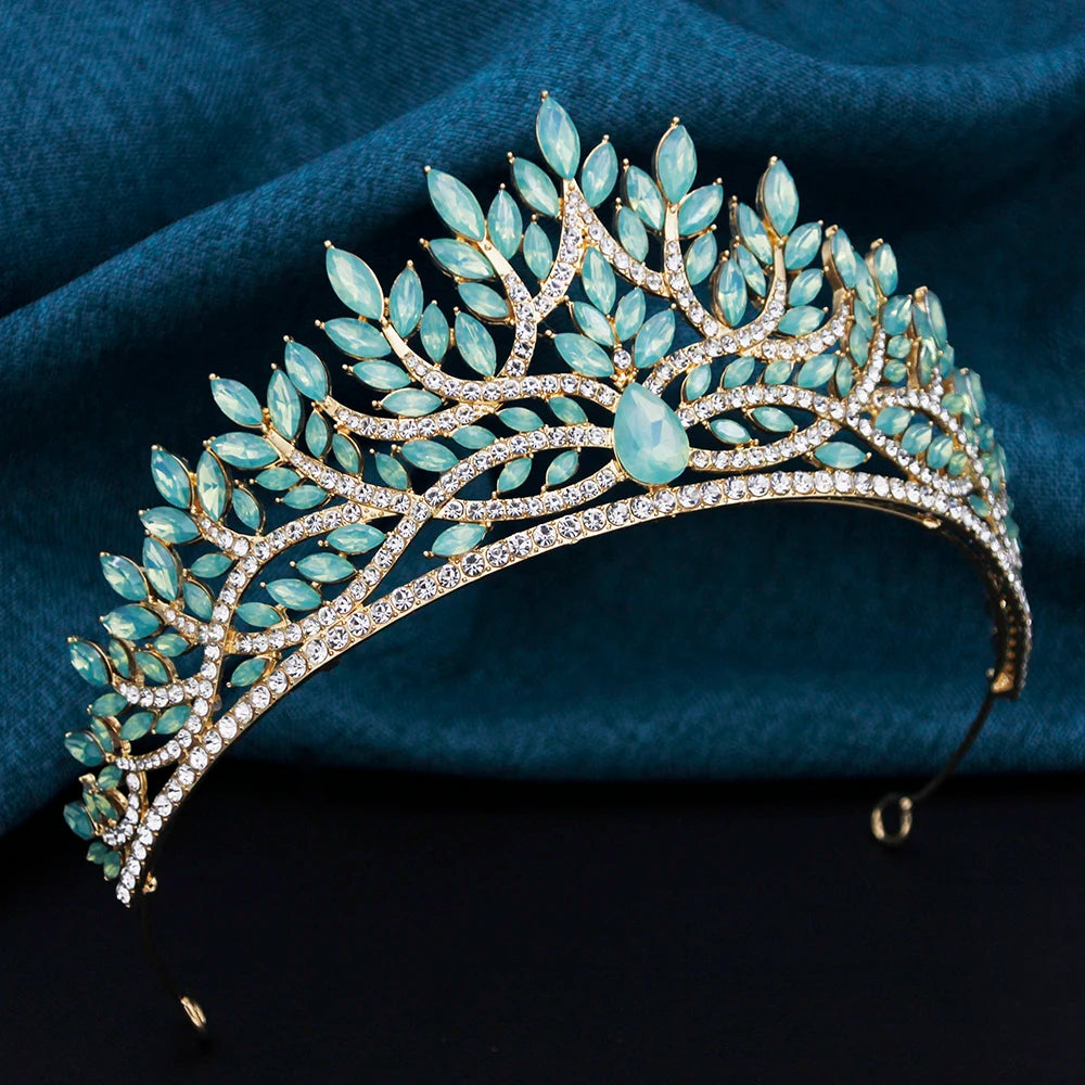 Pageant Tiara Crown Crystal Rhinestone Event Winners Hair Accessory, Elevate your special occasion with this exquisite crystal rhinestone tiara