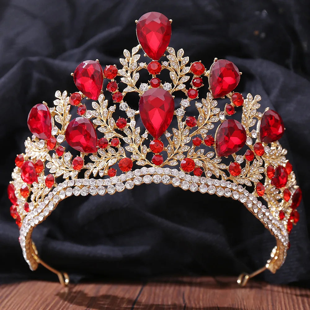 Crystal Pageant Crown - Majestic Tiara for Special Events – Tulle Lux ...
