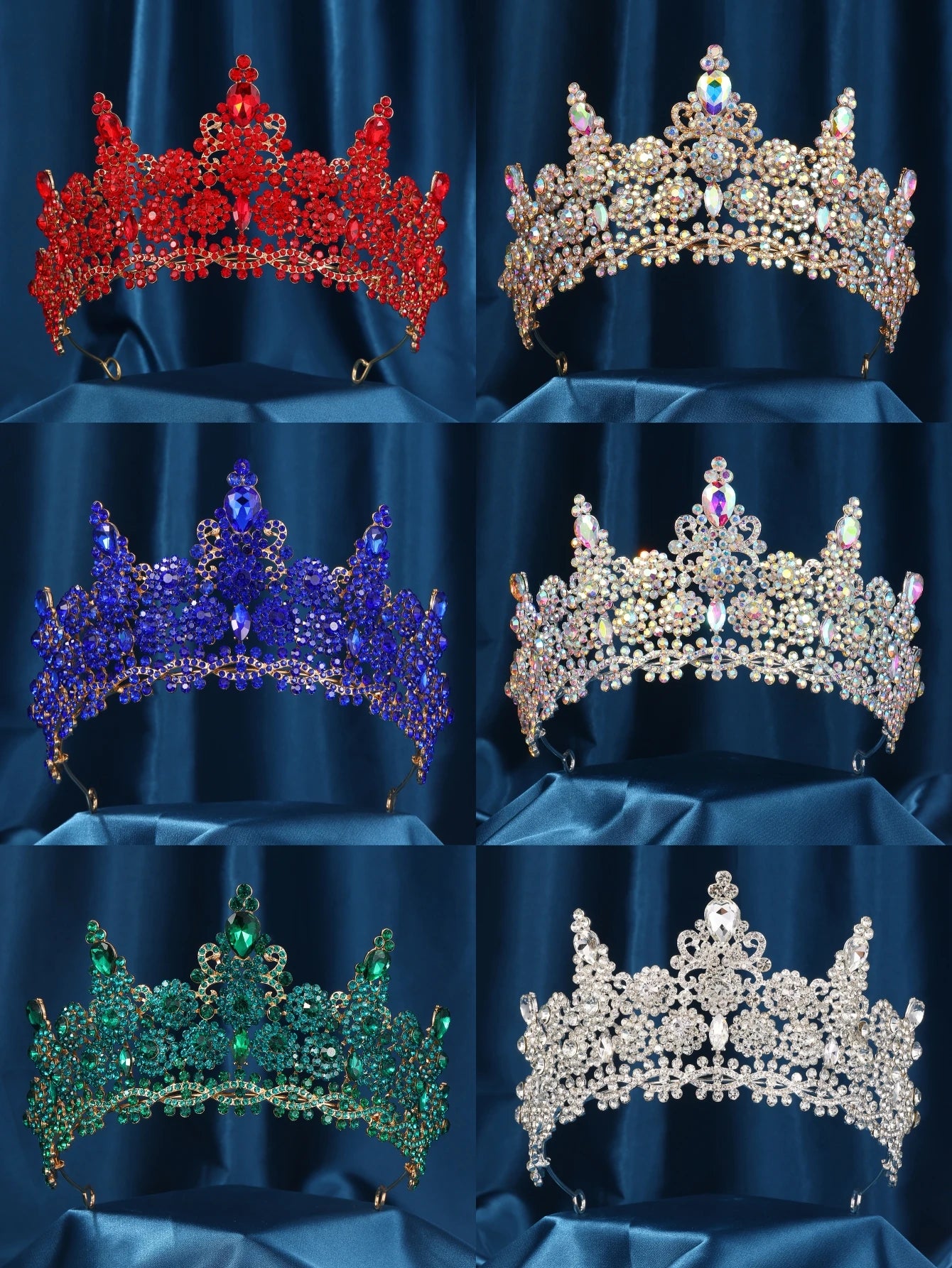 Birthday Tiara Crown Crystal Rhinestone Party Hair Accessory, Unleash your inner queen with our Crystal Rhinestone 