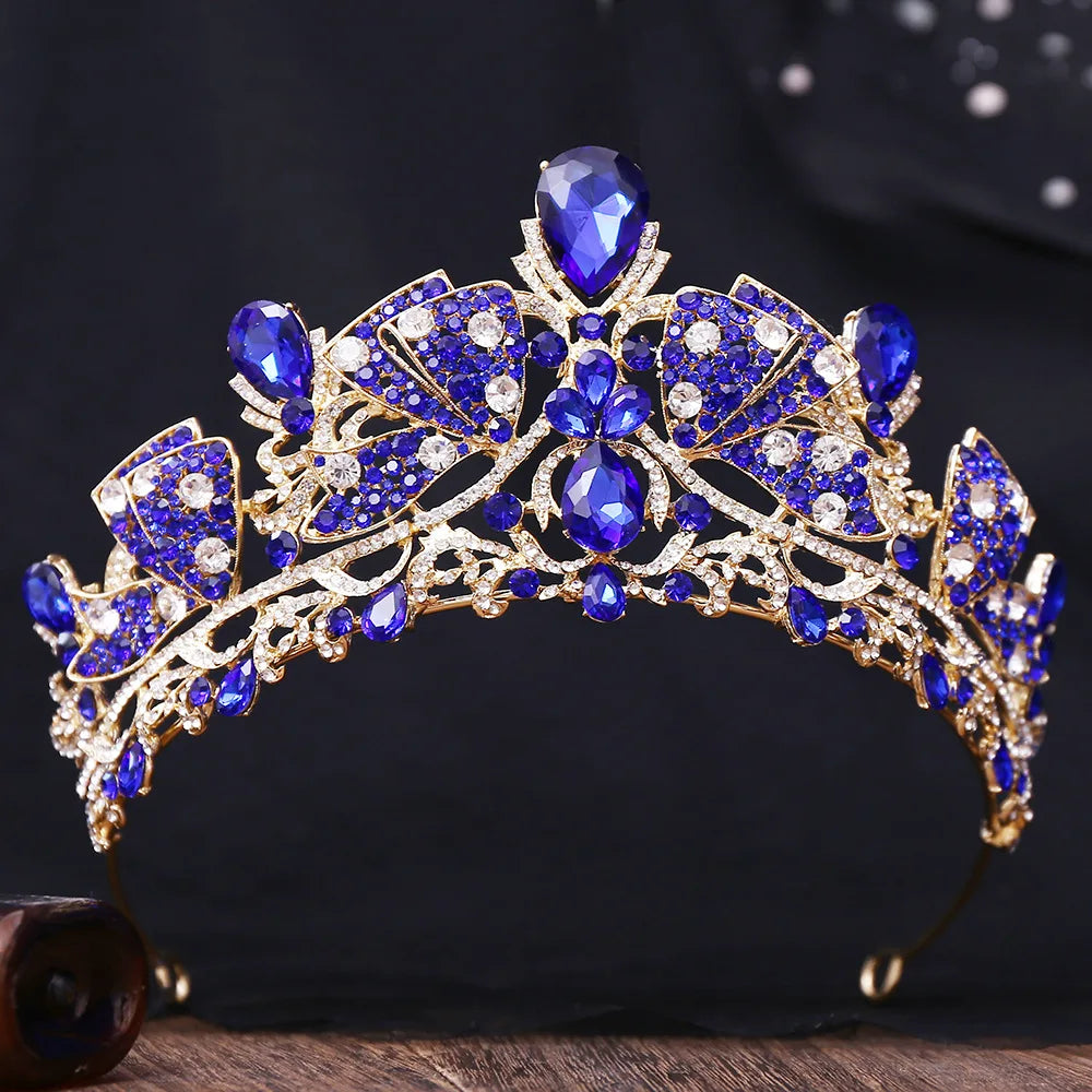Crystal Tiara Party Crown Hair Jewelry Accessory, sparkle and shine at every celebration with this dazzling crystal tiara crown! 