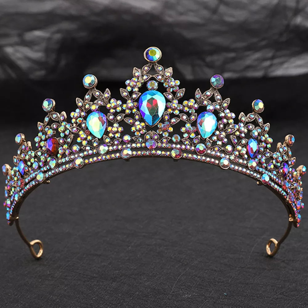 Party Tiara Rhinestone Crystal Crown Hair Accessory,