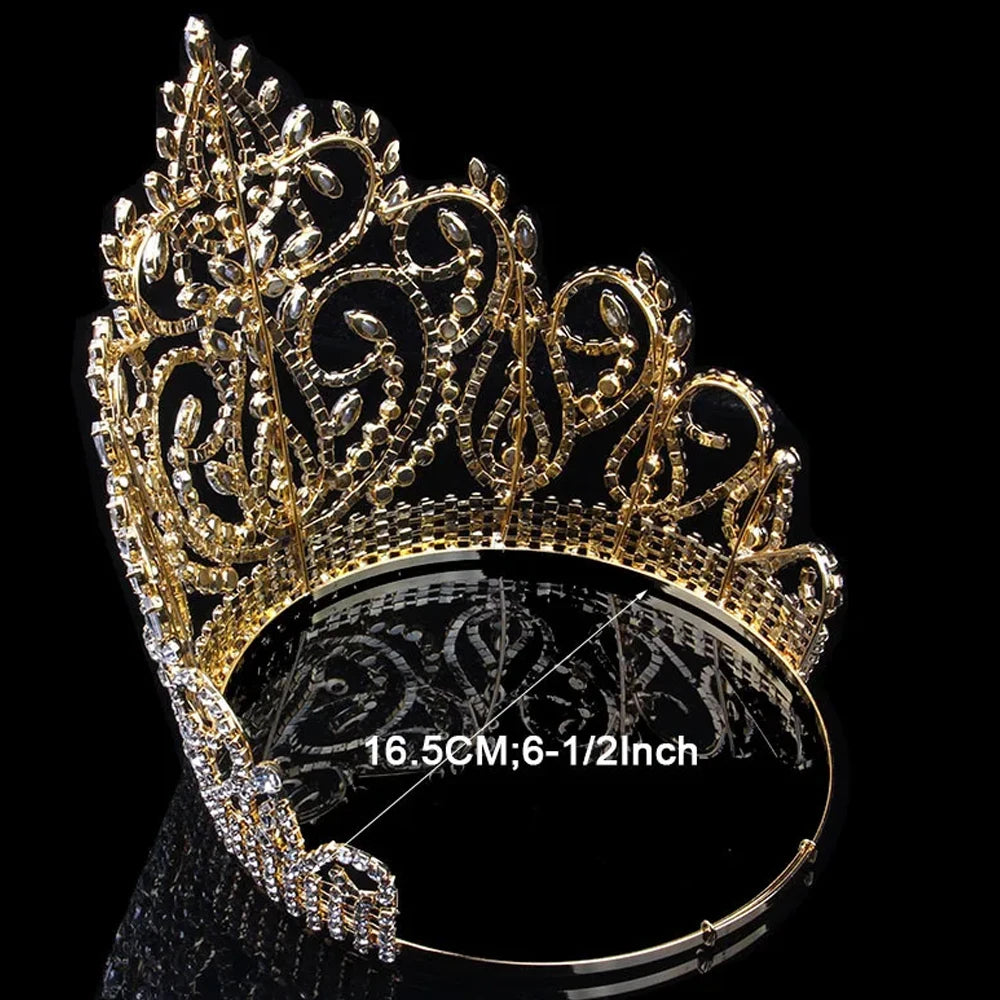 Tall Rhinestone Crystal Pageant Tiara - Winner's Accessory – Tulle Lux ...
