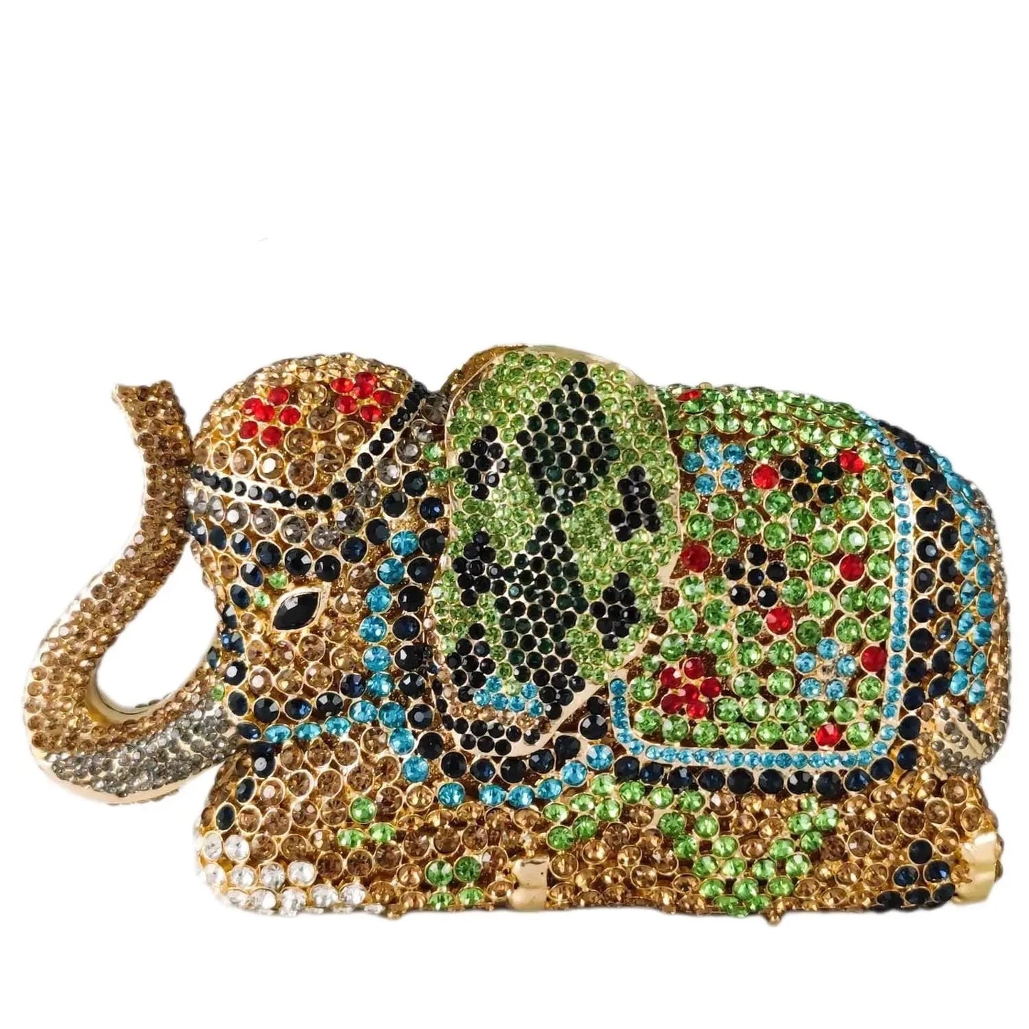 Green Elephant Clutch Party Cocktail Purse Evening Bags, Experience elegance and luxury with our Green Elephant Clutch Party 