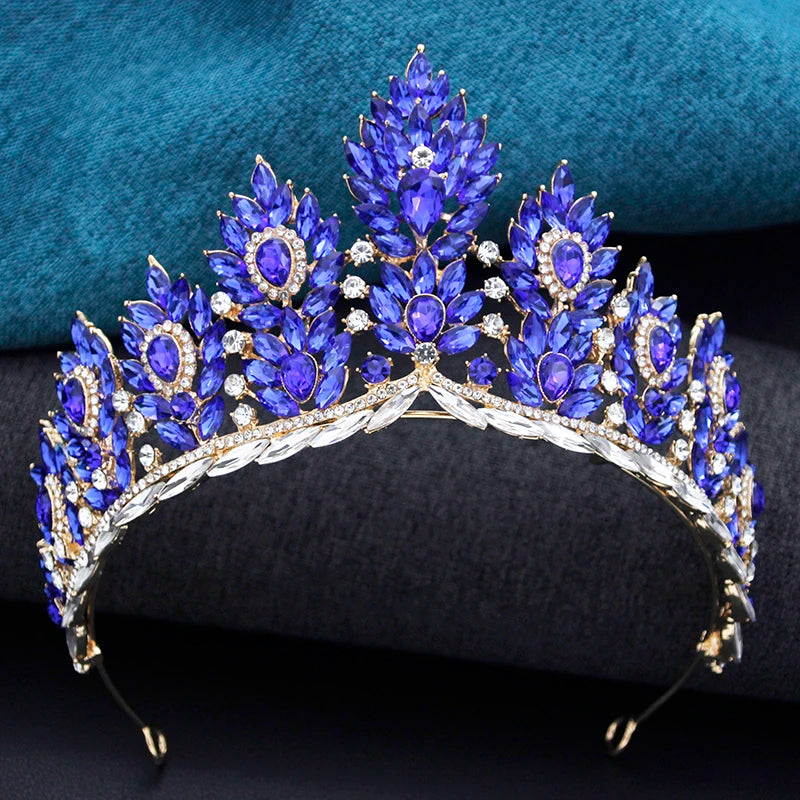 Quinceanera Tiara Crystal Rhinestone Crown Hair Accessory,  Elevate your style with this Tiara Crown Rhinestone Accessories! F