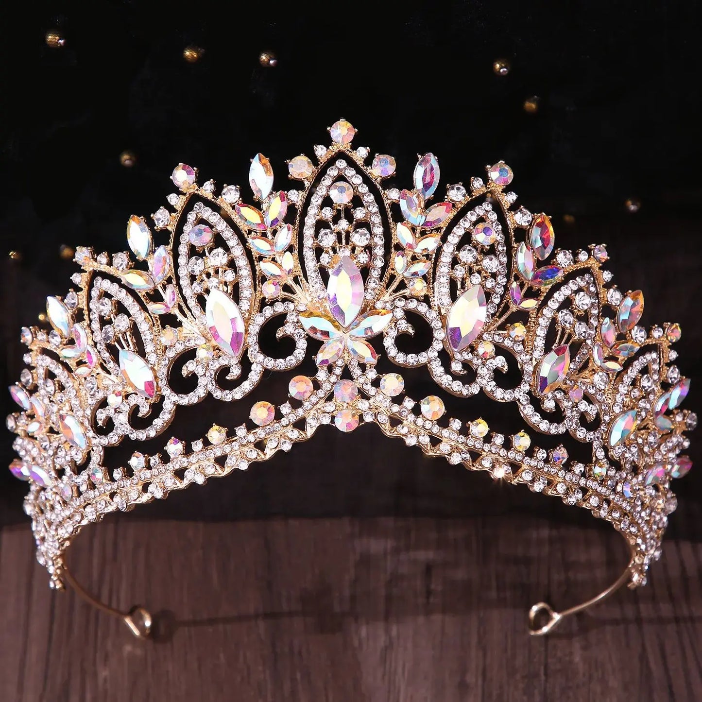 Crystal Tiara Crown Wedding Pageant Hair Accessories For Special Event, make a radiant statement at any milestone moment with this versatile Crystal Tiara Crown