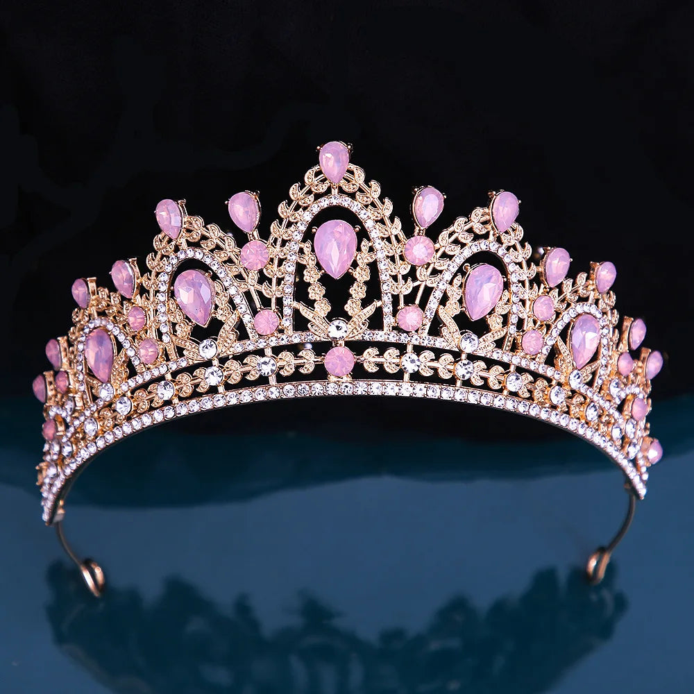 Quinceanera Princess Tiara Crystal Party Crown Hair Accessory, Make a statement at your special event with our Crystal Tiara Crown