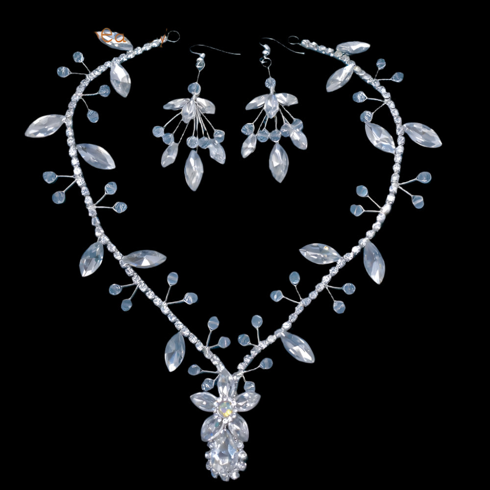Bridal Headpiece Jewelry Set Tiaras Earrings Fashion Hair Accessories, Add a touch of glamour to your bridal look with this beautiful 