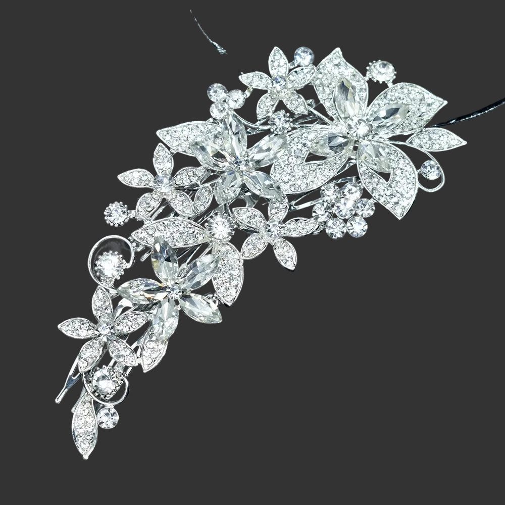 Crystal Bridal Headband Tiara Rhinestone Wedding Hair Accessory, elevate your bridal updo with our dazzling crystal hair accessory headbands