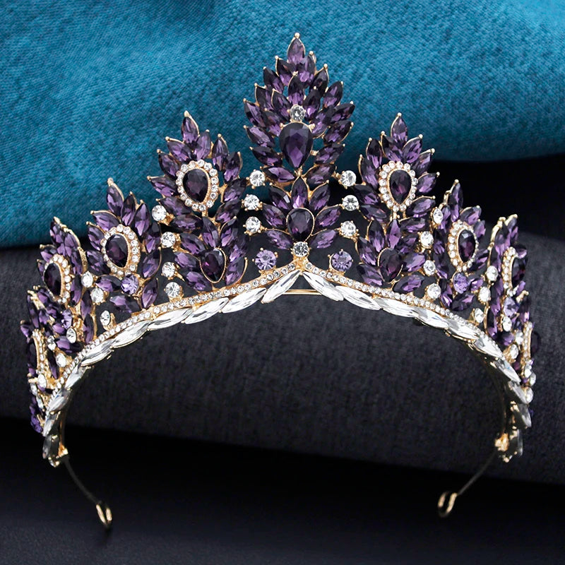 Quinceanera Tiara Crystal Rhinestone Crown Hair Accessory,  Elevate your style with this Tiara Crown Rhinestone Accessories! F