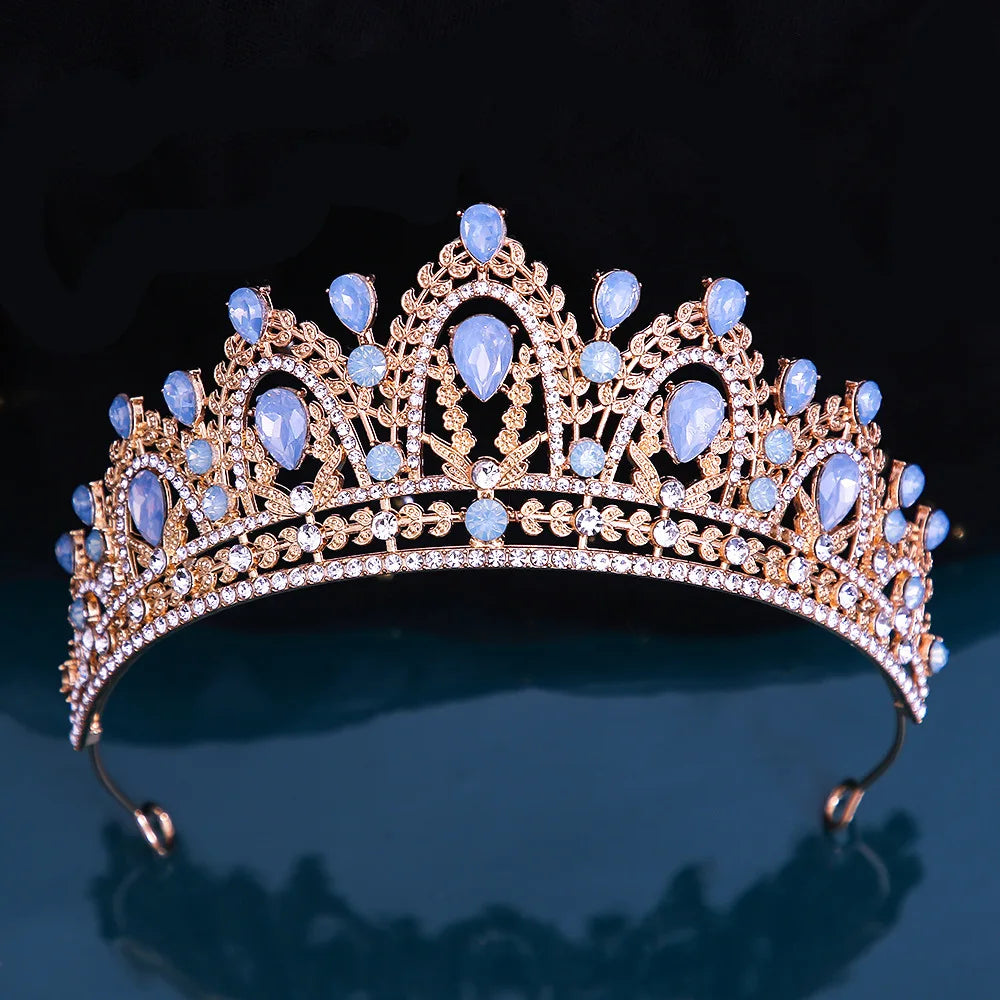Quinceanera Princess Tiara Crystal Party Crown Hair Accessory, Make a statement at your special event with our Crystal Tiara Crown