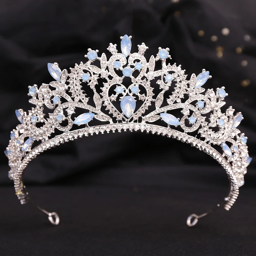 Quinceanera Tiara Crystal Rhinestone Crown Hair Accessory, Add a touch of sparkle and elegance to your special day with our Crystal Rhinestone Tiara Crown