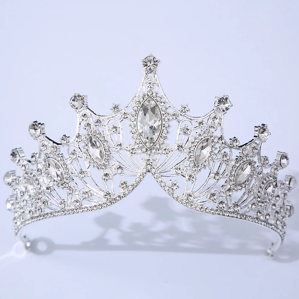 47705492062441Birthday Party Crystal Tiara Crown Wedding Party Event Hair Accessory, Get ready to shine like royalty on your special day 