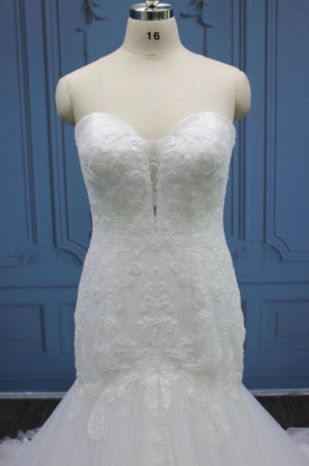 Plus Size Mermaid Wedding Dress