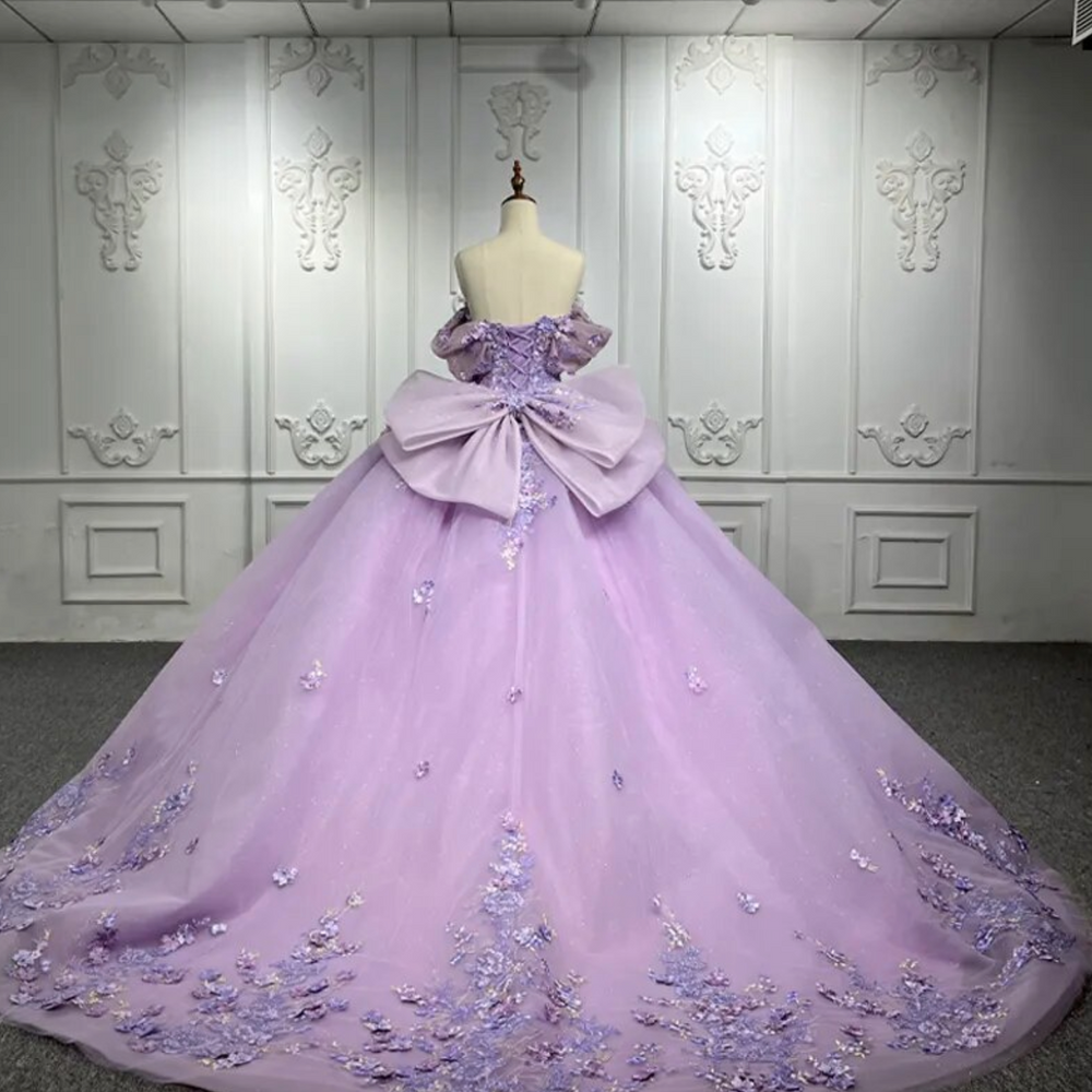 purple ball gown quinceanera dresses Light Purple Ball Gown Quinceanera Dress