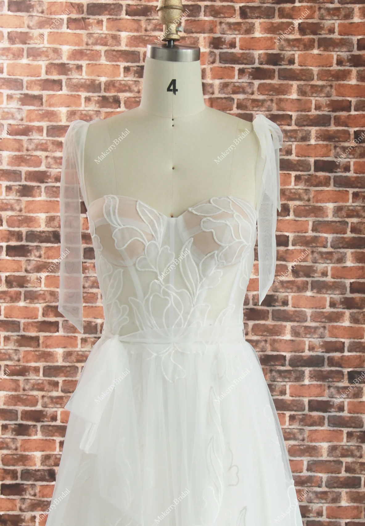 Wedding Dress Sweetheart Embroidery Lace A Line Bridal Gown