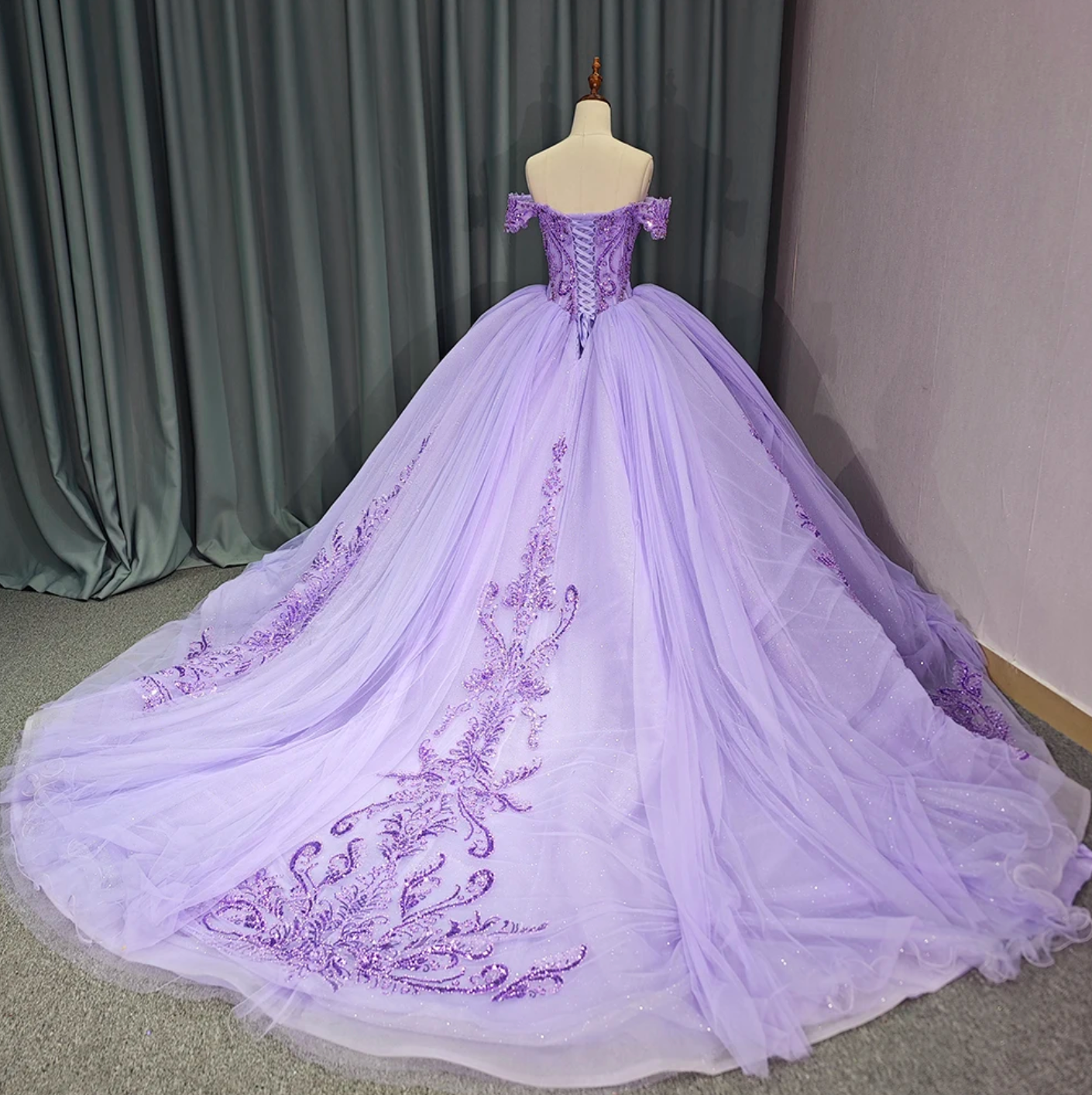 Sparkling Purple Sweetheart Quinceanera Dress Same As Photo / 4 Sparkling Purple Sweetheart Quinceanera Dress Same As Photo / 4