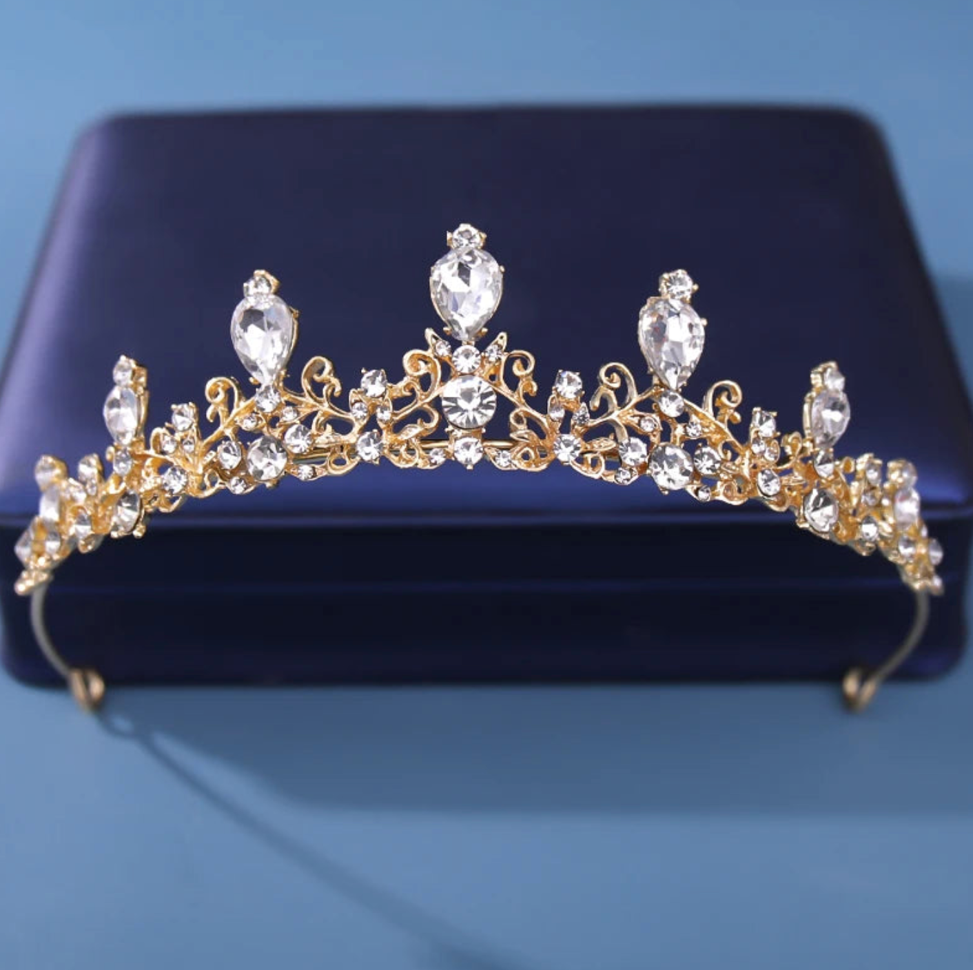 Petite Crystal Tiara Party Day Crown Hair Accessory