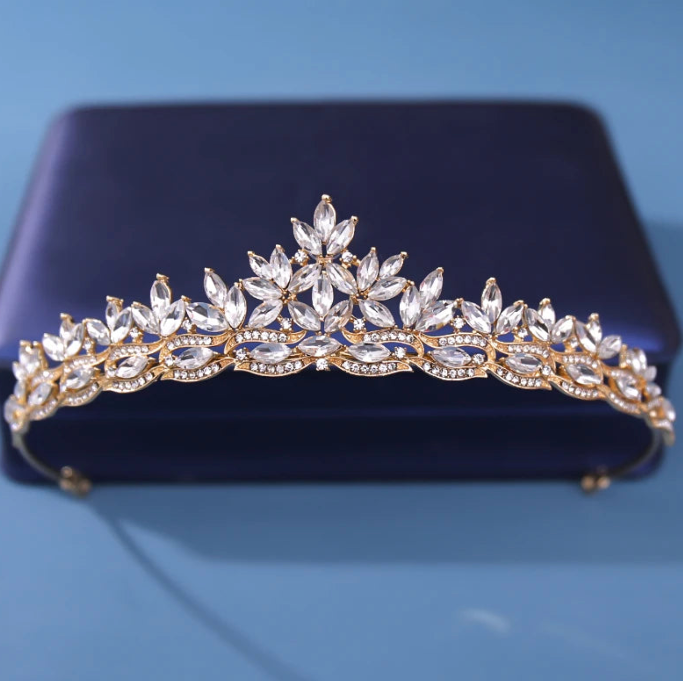 Crystal Tiara Petite Party Crown Hair Accessory