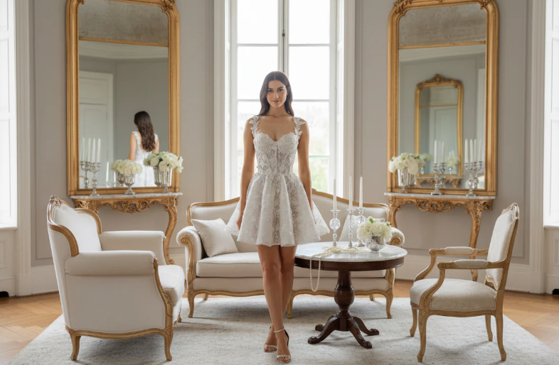 Mini vestidos de novia