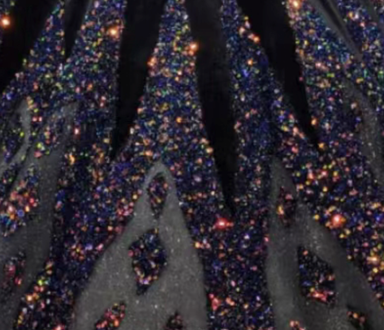 Quinceanera Dress Black Lace Up Ball Gown 