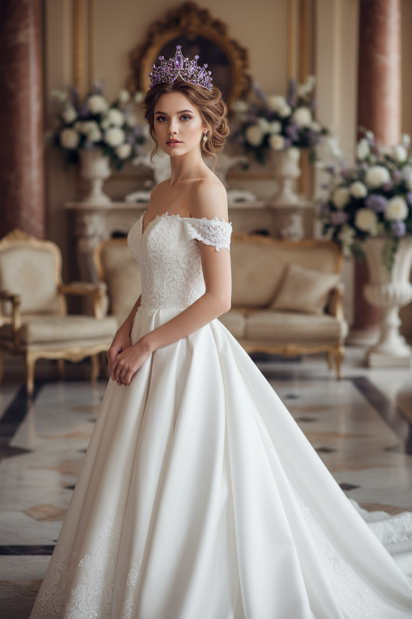 Birthday Party Crystal Tiara Crown Wedding Party Event Hair Accessory