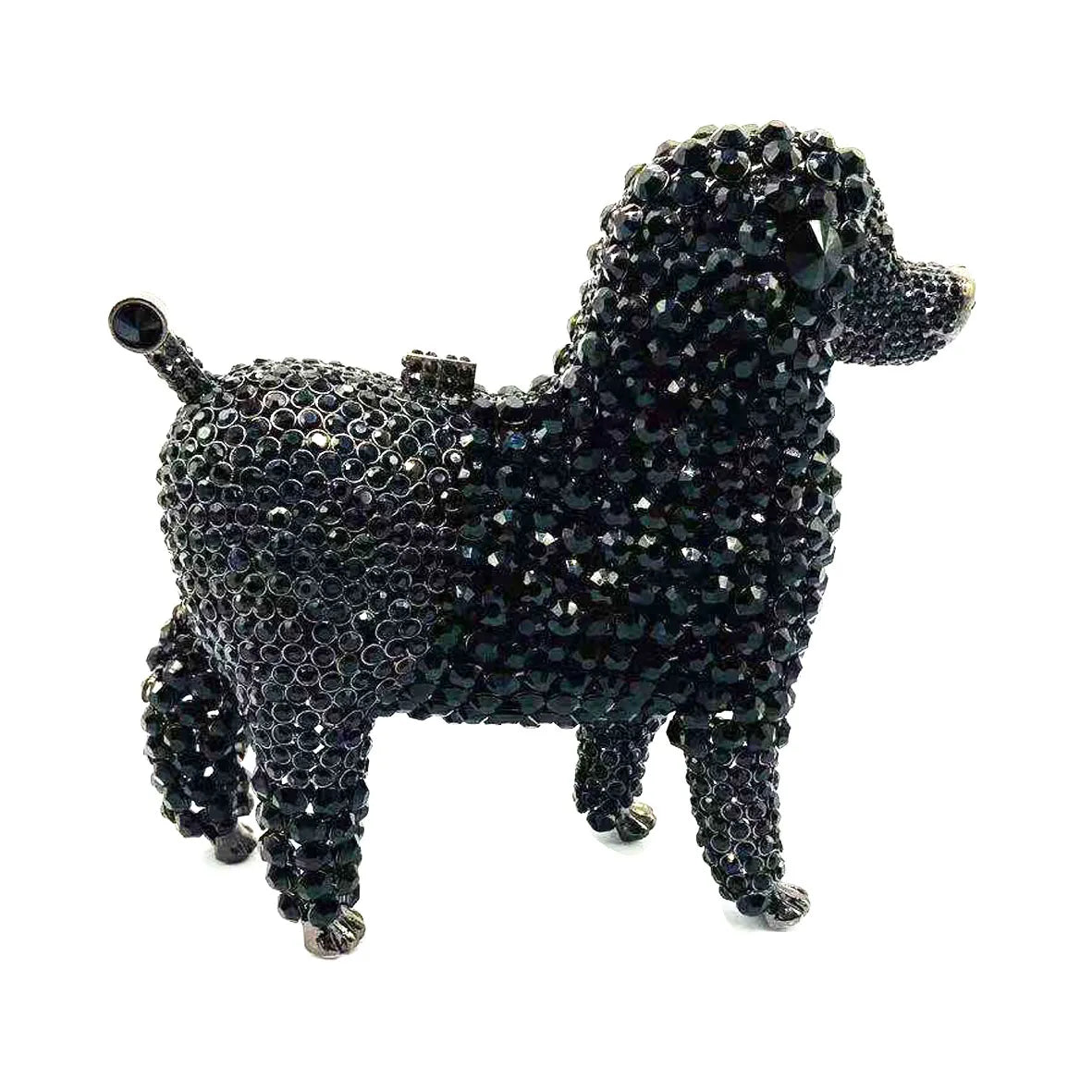 Beaded Clutch For Special Occasions Poodle Crystal Evening Bag, Indulge in luxury with our dainty crystal poodle clutch, p