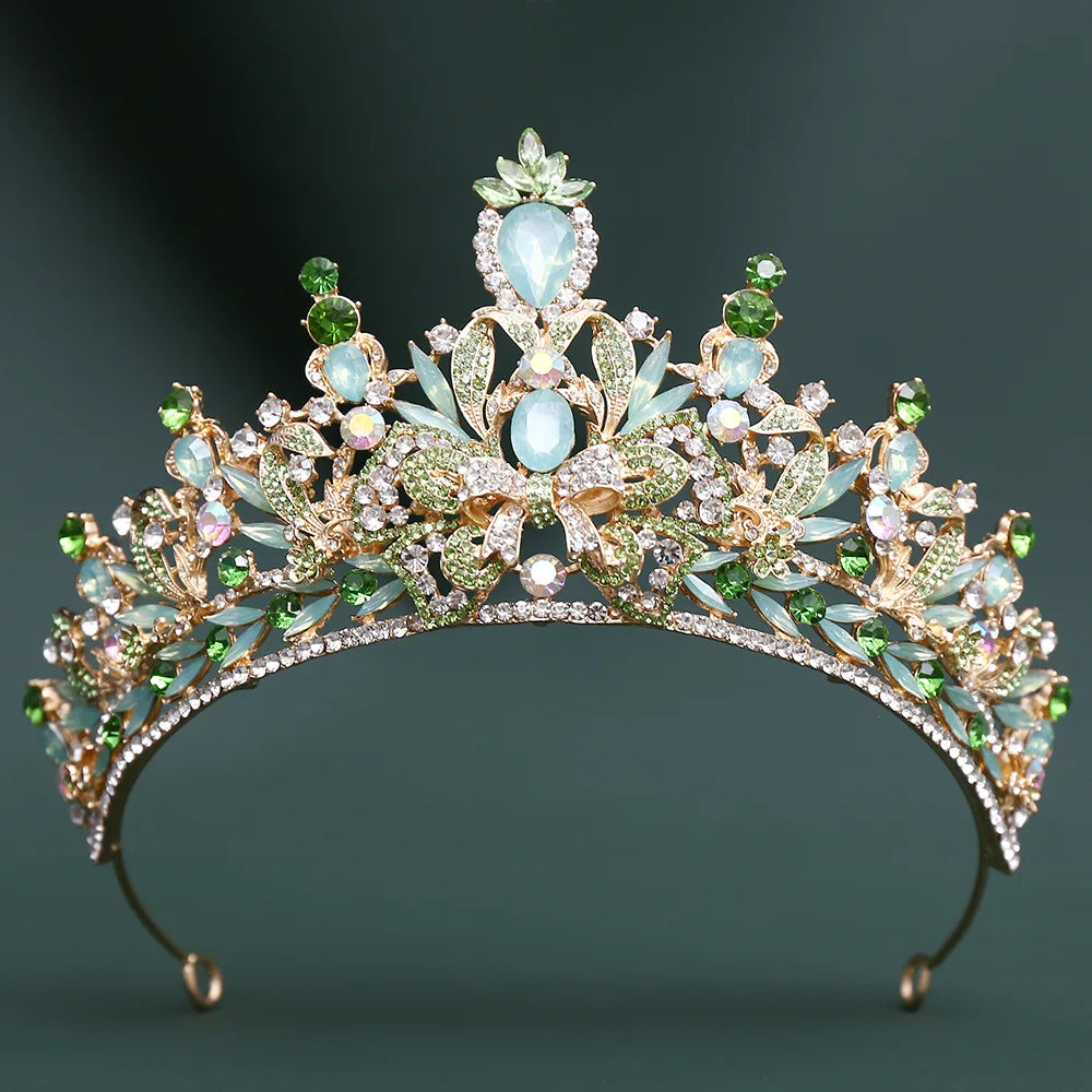 Crystal Tiara Crown Bowknot Party  Rhinestone  Event Hair Accessory, elevate your party look with this dazzling crystal tiara crown!