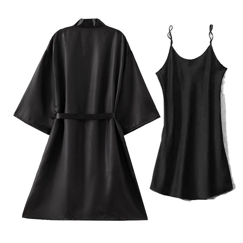 Wedding Morning Gowns Nightgown Two Pieces