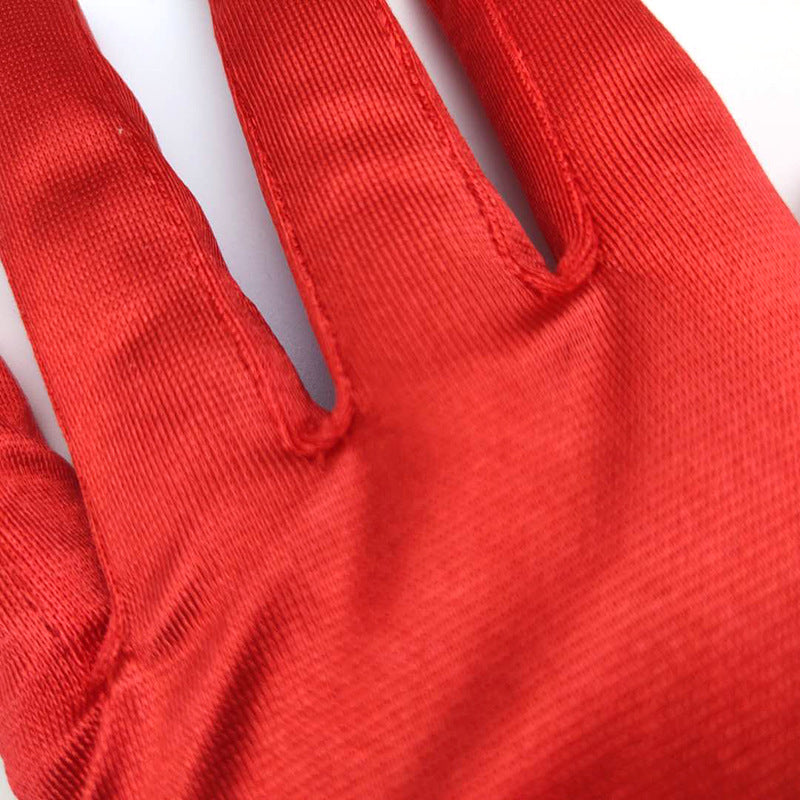 Bridal Wedding Gloves Short Satin Dress Gloves