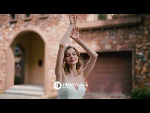 Wedding Dress Sweetheart Satin With Detachable Pouf Sleeves