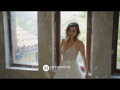 Wedding Dress Sequined A Line with Beaded Tulle Gown