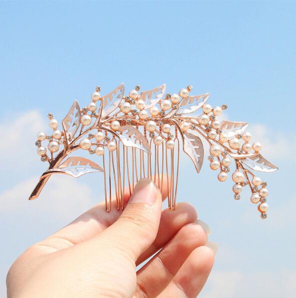 Bridal Hair Comb Pearl Beaded Wedding Day Hair Accessory, a sparkling wedding bridal hair comb accessory perfect for your up-do and keepsake treasure for future special events.