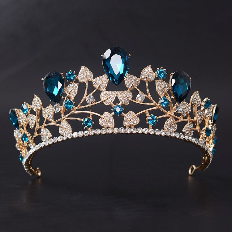 Party Tiara Crown Crystal Rhinestone Princess Hair Accessory,Elevate your look with our Magnificent Rhinestone Tiaras. Featuring a dazzling array of colorful accents
