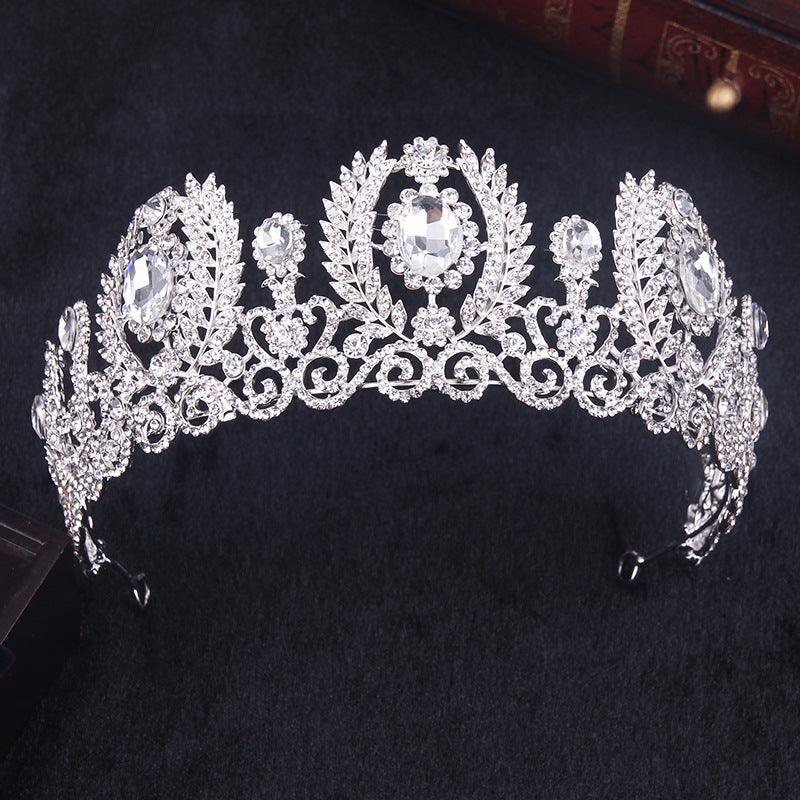 Crystal Regal Tiara Crown Pageant Event Hair Accessory, sparkling Crystal Rhinestone Bridal Tiara! Perfect for pageants and special events, this regal crystal crown 